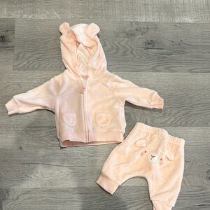 Carter’s Pink Baby Hoodie and Pants Set